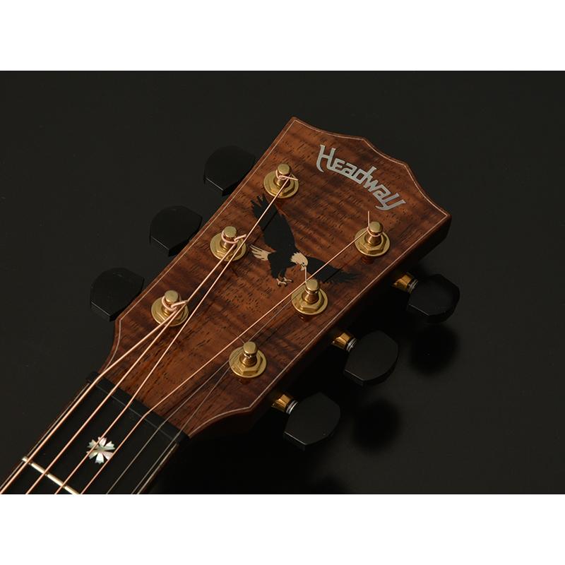 Headway ヘッドウェイ HD-501 KOA CUSTOM #Y59 ナチュラル アコースティックギター 限定製作 国産 日本製 ドレットノート タイプ カスタムショップ モデル｜ssound｜07