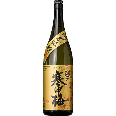 越の寒中梅 純米吟醸 金ラベル 1.8L 日本酒 御中元 御歳暮 贈答 贈り物 お奨め 酒 人気 父 母 初心者 成人 美味しい 退職 ギフト お返し | 