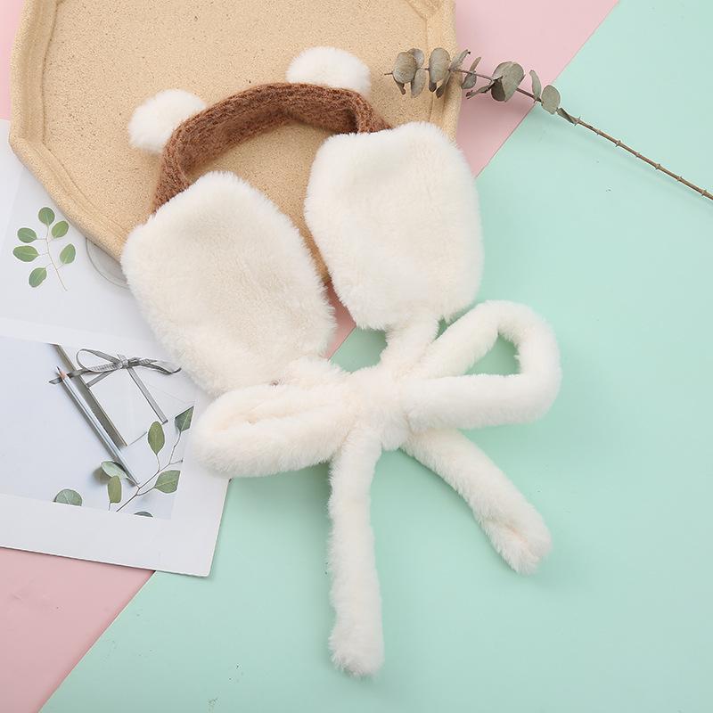 耳当て レディース 通販 耳あて キッズ イヤーマフ おしゃれ かわいい シンプル もこもこ メール便なら送料無料 マカロン 秋冬 冬 ふわふわ あったか 防寒 ラビット