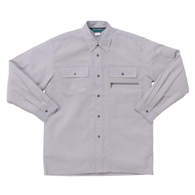 25067 春夏用長袖シャツ （クロダルマ） S〜5L 綿55％・ポリエステル45