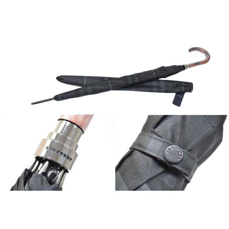 バーバリー 雨傘 長傘 傘 メンズ ジャンプ 日本製 ブランド Burberry チェック カバー付 黒 チャコールグレー 男性 紳士 高級 01 T0290 Selectshop Season 通販 Yahoo ショッピング