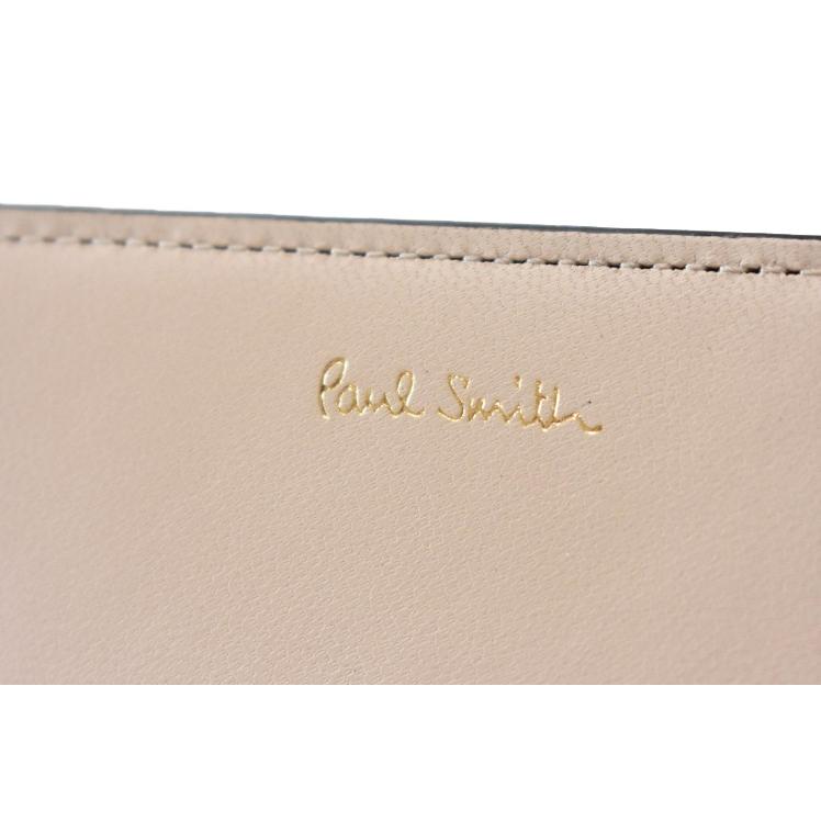 極上イタリア製 ポールスミス 財布 レディース 二つ折り ブラック バイカラーブロック L字ファスナー Paul Smith ブランド 専用箱付 女性 婦人 本革