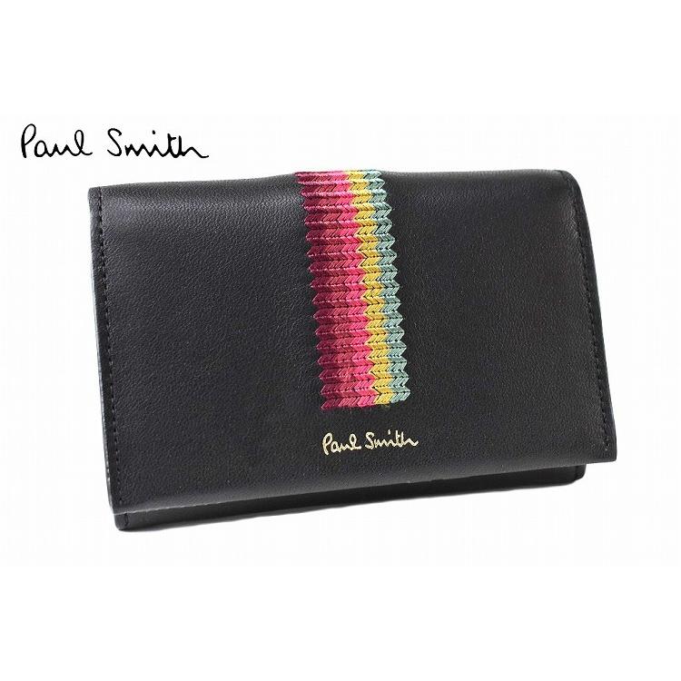 ポールスミス 名刺入れ カードケース レディース ブランド Paulsmith エンブロイダリー ストライプ 箱無 黒 ブラック 女性 婦人 本革 15 W8178 Selectshop Season 通販 Yahoo ショッピング