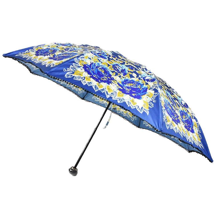 アナスイ 折りたたみ傘 雨傘 レディース ブランド ピコレース フラワープリント 青 ブルー 55cm 女性 婦人 16 W6081 Selectshop Season 通販 Yahoo ショッピング