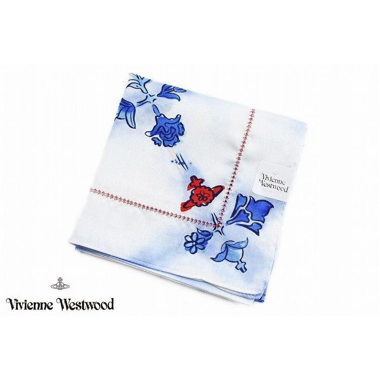 ハンカチ プレゼント 女性 レディース ブランド ヴィヴィアン ウエストウッド 1枚 Vivienne Westwood 花 フラワー オーブ 白 ホワイト 青 ブルー 婦人 17 F4931 Selectshop Season 通販 Yahoo ショッピング