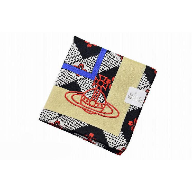 ハンカチ ブランド ヴィヴィアン ウエストウッド 1枚 レディース フラワー ライン ブラック チェック 婦人 女性 新品