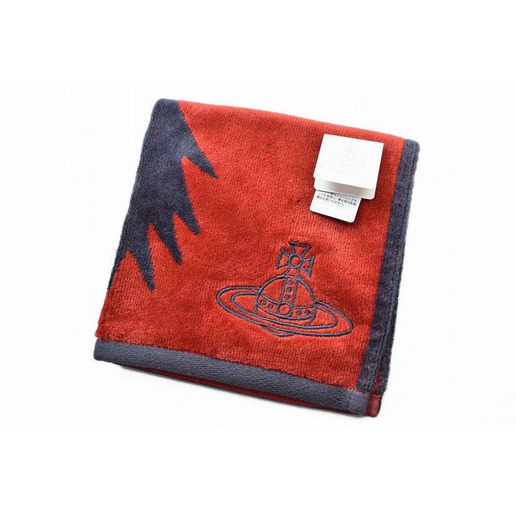 タオルハンカチ ブランド ヴィヴィアン ウエストウッド 1枚 レディース コンビニ受取対応商品 オーブ チャコール レッド リーフ グレー 刺繍