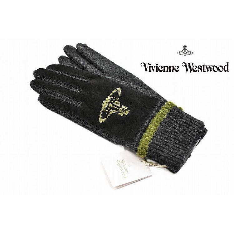 ヴィヴィアン ウエストウッド 手袋 レディース ブランド Orb刺繍 チャコールグレー カーキ 21 22cm 女性 婦人 17 W5927 Selectshop Season 通販 Yahoo ショッピング