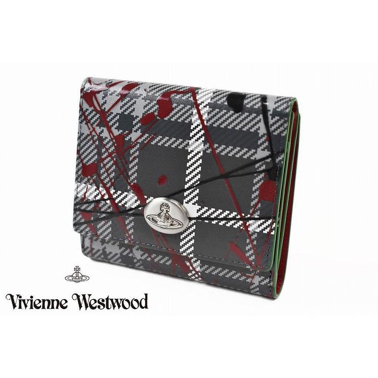 ヴィヴィアン 新品 17 W9179 ヴィヴィアン ウエストウッド 財布 二つ折り レディース ブランド Vivienne グレー おしゃれ Westwood グレー Selectshop 箱無 Season フラップ ニュータータン 17 W9179 通販大阪