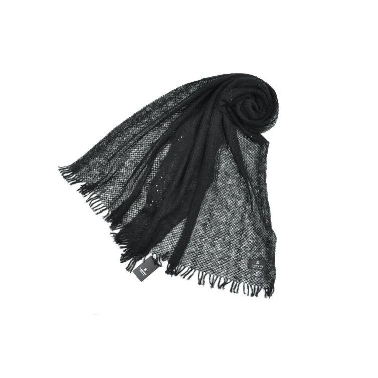 ランバン コレクション マフラー ストール レディース ブランド Lanvin Collection ウール 混 スパンコール 織り 黒 ブラック 女性 婦人 W0047 Selectshop Season 通販 Yahoo ショッピング
