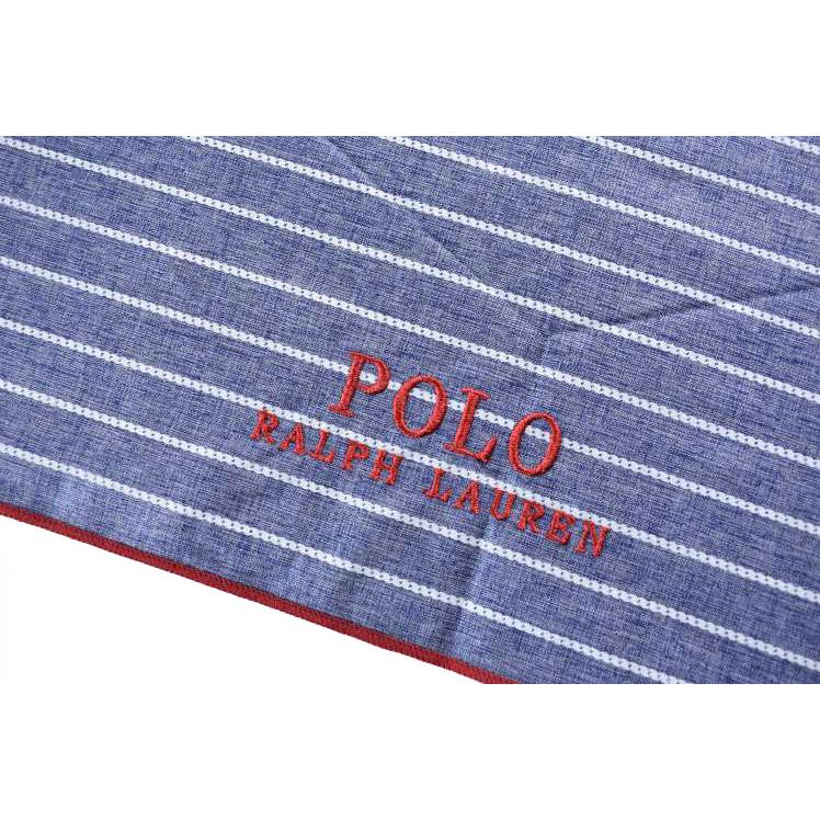 ラルフローレン　晴雨兼用日傘　ブルー　ボーダー　新品未使用 POLO RALPH LAUREN 傘 遮光 晴雨兼用日傘 ”ワンポイント オー