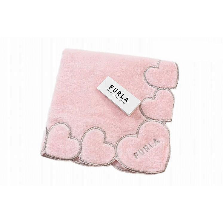 タオルハンカチ ハンカチ プレゼント 1枚 レディース 女性 フルラ ブランド ライト ピンク ハート 婦人 ハンドタオル 人気急上昇