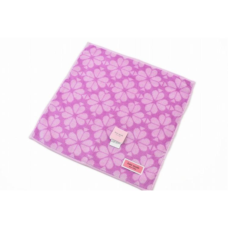 59 Off タオルハンカチ ブランド レディース ケイト スペード ニューヨーク 1枚 クローバー ピンクパープル 女性 婦人 Gestoci Ci