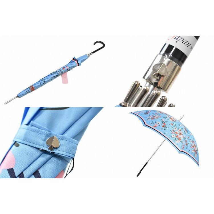 ケイトスペード ニューヨーク 雨傘 傘 長傘 レディース ブランド おしゃれ 女性 婦人 フラワー 花 ブルー 60cm｜ssseason｜03
