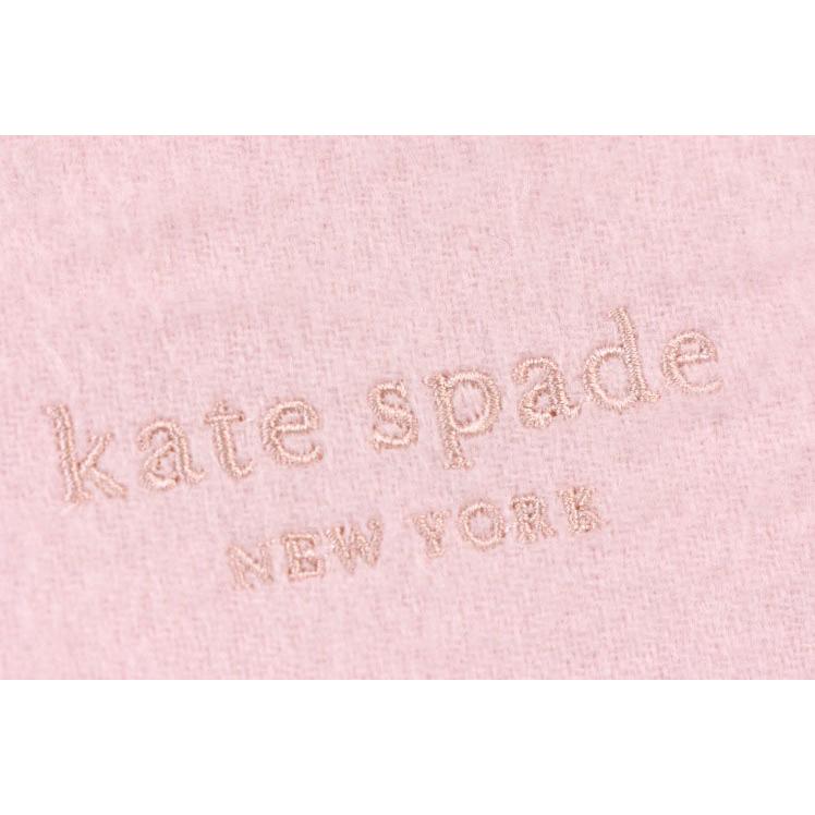 ケイト スペード ニューヨーク マフラー レディース ブランド カシミヤ 100％ ロゴ 刺繍 ピンク 女性 婦人 ケート カシミア｜ssseason｜03