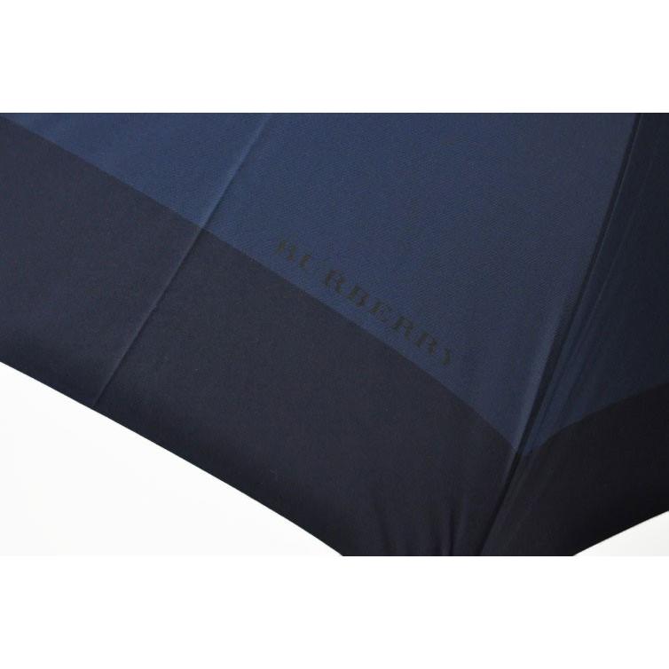 BURBERRY バーバリー メンズ バイカラー デザイン ロゴ入 雨傘 （長傘