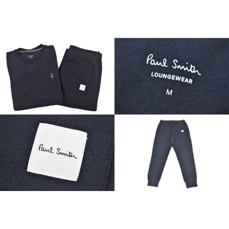 新品 ポールスミス 上下 セットアップ 裏起毛 ラビット刺繍 ネイビー Mサイズ Paul Smith（ポール・スミス） ルームウェア メンズ 上下 セットアップ