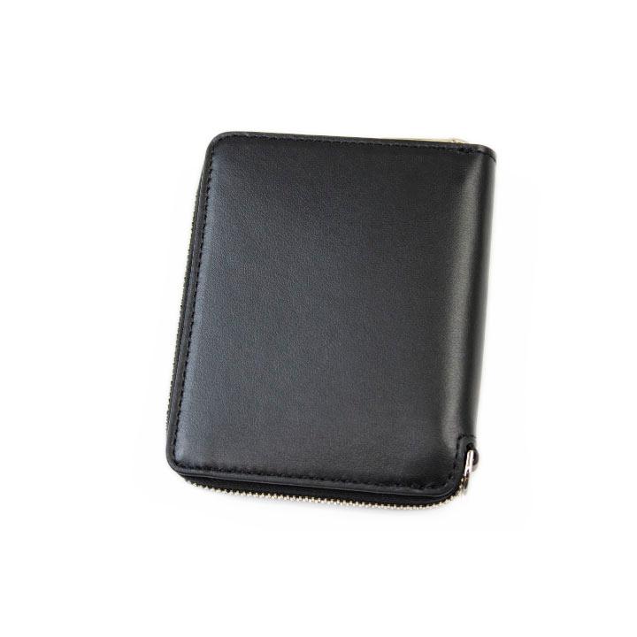 27,500円新品箱付き【ポールスミス】コードバンラウンドファスナー小銭入れ 黒 Paul Smith（ポール・スミス） 財布 メンズ 二つ折り ラウンド