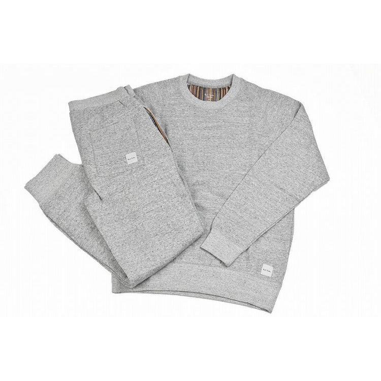 ポールスミス ルームウェア 裏起毛 メンズ ブランド Paul Smith ホームウエア 上下 セット スウェット パジャマ 長袖 ロングパンツ グレー 秋 冬 男性 紳士 通販激安