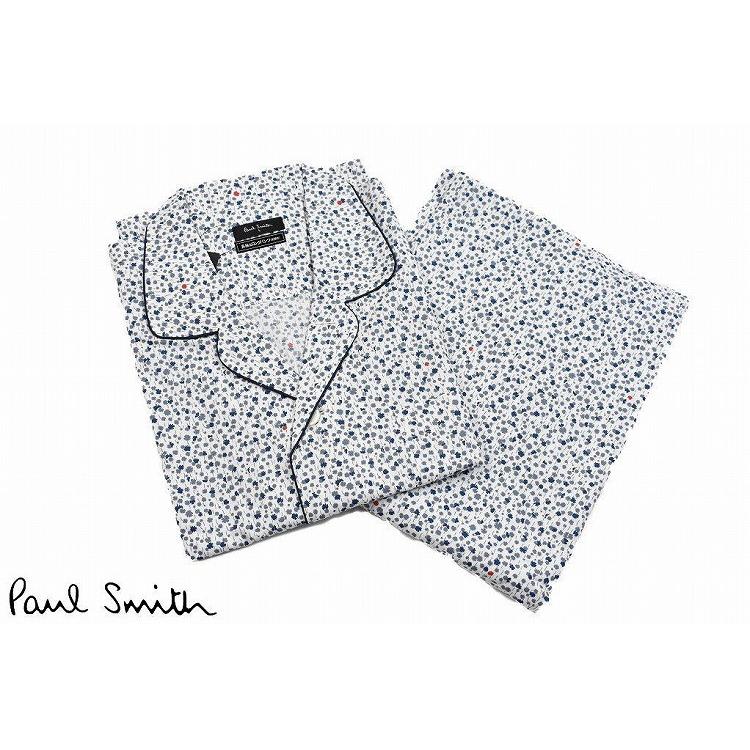 ポールスミス パジャマ メンズ ブランド フラワー デザイン 長袖 ロングパンツ 前開き 上下 セット ルームウェア S M L Ll ホワイト 白 男性 60 W6056 Selectshop Season 通販 Yahoo ショッピング