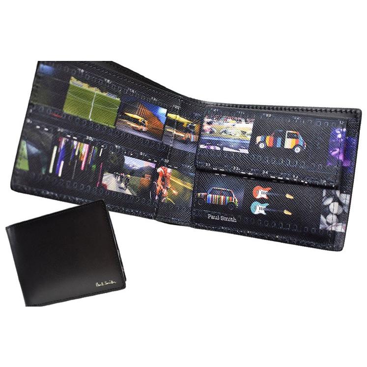 ポールスミス 二つ折り 財布 メンズ ブランド Paul Smith ミニフィルムストリップ フラップ 専用箱付 黒 ブラック 男性 紳士 本革 60 W7405 Selectshop Season 通販 Yahoo ショッピング
