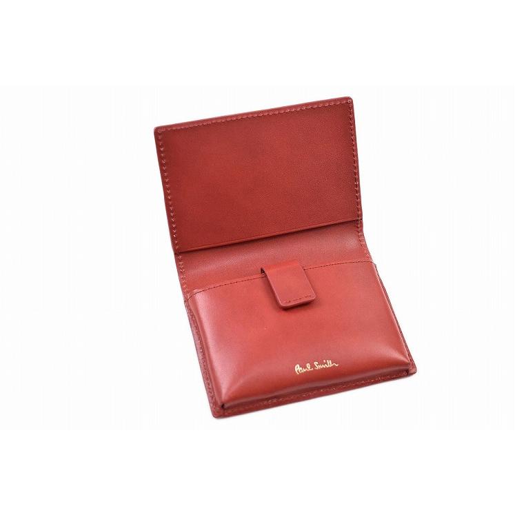 新品未使用　ポールスミス　名刺入れ　カレント　赤レッドレザー Paul Smith（ポール・スミス） 名刺入れ メンズ 50代 40代 30代 20代