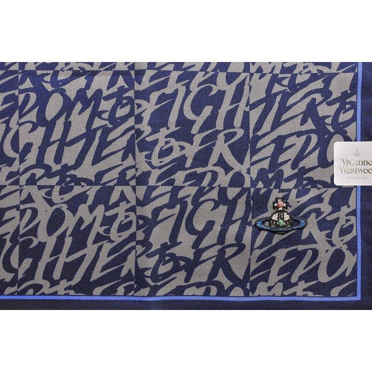 ヴィヴィアン ウエストウッド ハンカチ 1枚 メンズ ブランド Vivienne Westwood ネイビー グレー メッセージ オーブ 男性 紳士 67 F5866 Selectshop Season 通販 Yahoo ショッピング