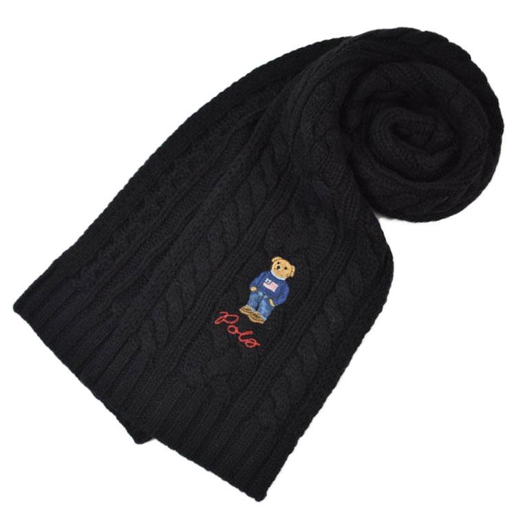 新品未使用 ポロラルフローレン ポロベア刺繍 マフラー 紺 ケーブルニット 楽天市場】ポロベア マフラー POLO Ralph Lauren ポロ ラルフローレン