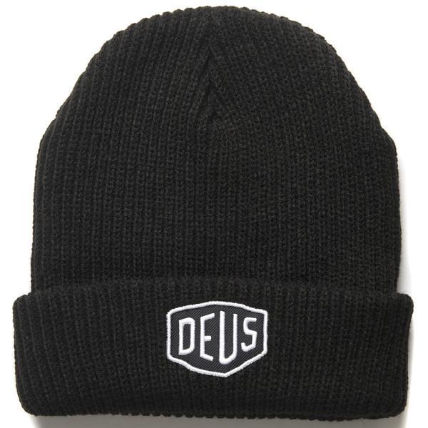 DeusExMachina デウスエクスマキナ ビーニー ニット帽 ニットキャップ 帽子 Shield Beanie ブラック ネイビー グレー  Deus Ex Machina[帽子]