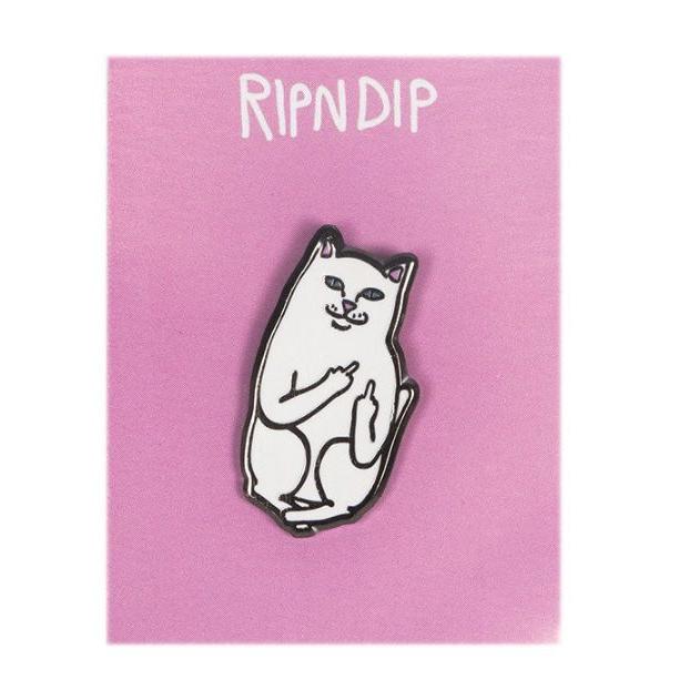 RIPNDIP ピンバッジ リップンディップ Lord Nermal Pin ピン 1個 金属ピン 飾り 装飾 ネコ キャット 猫 ユ00582｜ssshop｜04