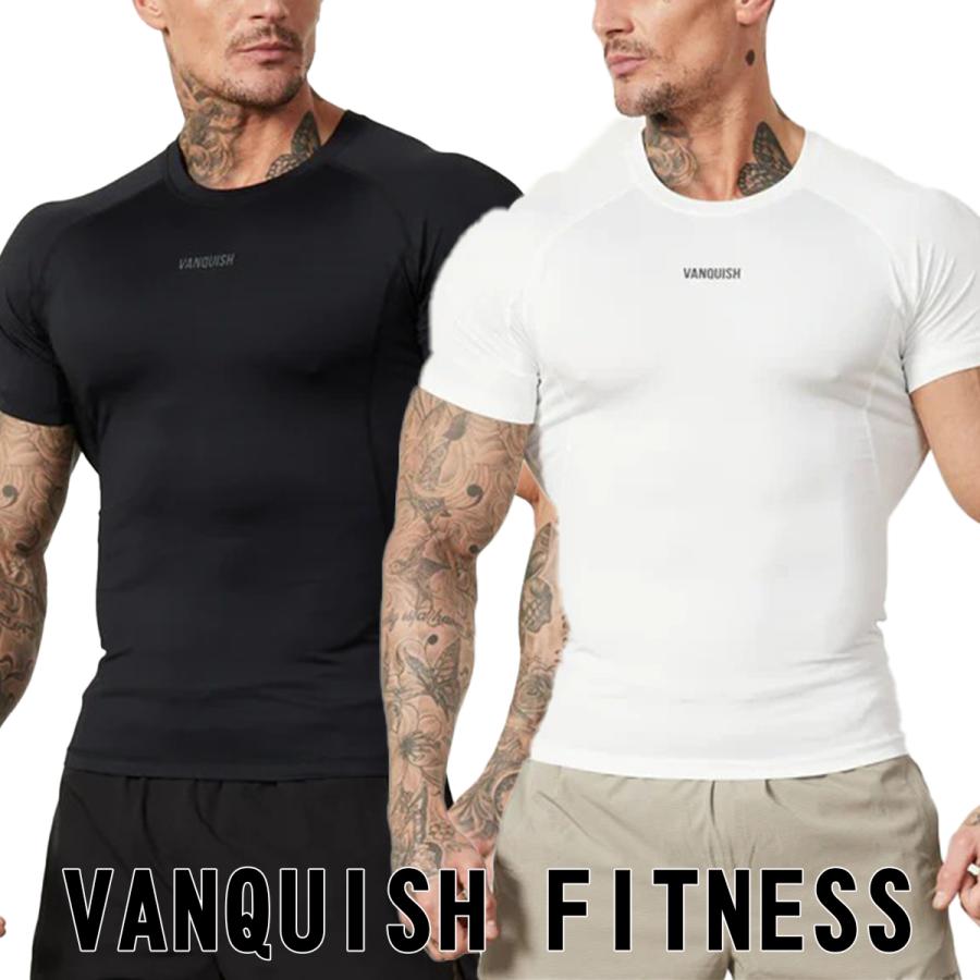 ヴァンキッシュ Tシャツ VANQUISH FITNESS コンプレッション スリムフィット VANQUISH UTILITY SHORT