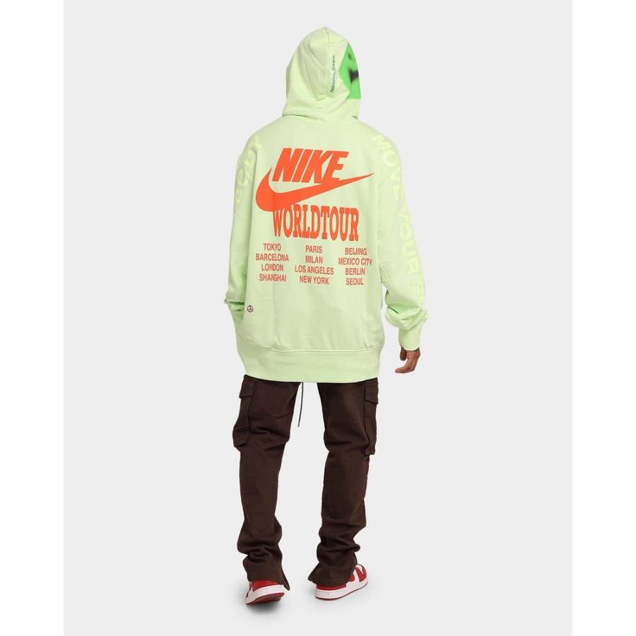 ナイキ ワールドツアー パーカー 未使用品 M NIKE ワールドツアー パーカー スウェット ロゴ 刺繍 ブラック ホワイト