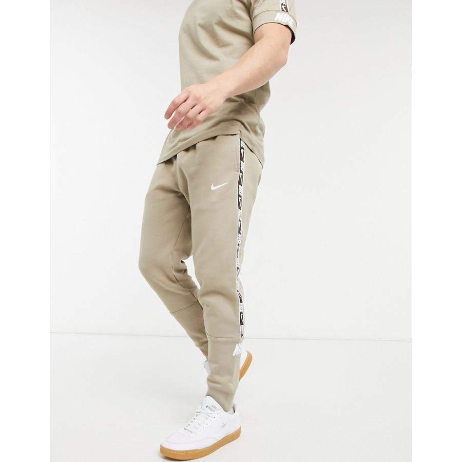 ナイキ NIKE 上下セット セットアップ パーカー ジョガーパンツ サイドライン Repeat ストーン カーキ トラックパンツ 人気 メンズ ユニセックス 正規品[衣類] 97cm 103cm