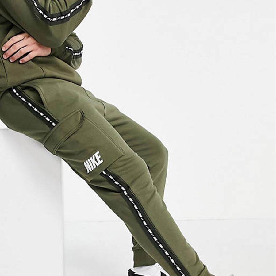 ナイキ NIKE 上下セット セットアップ パーカー ジョガーパンツ サイドライン Repeat taping fleece hoodie