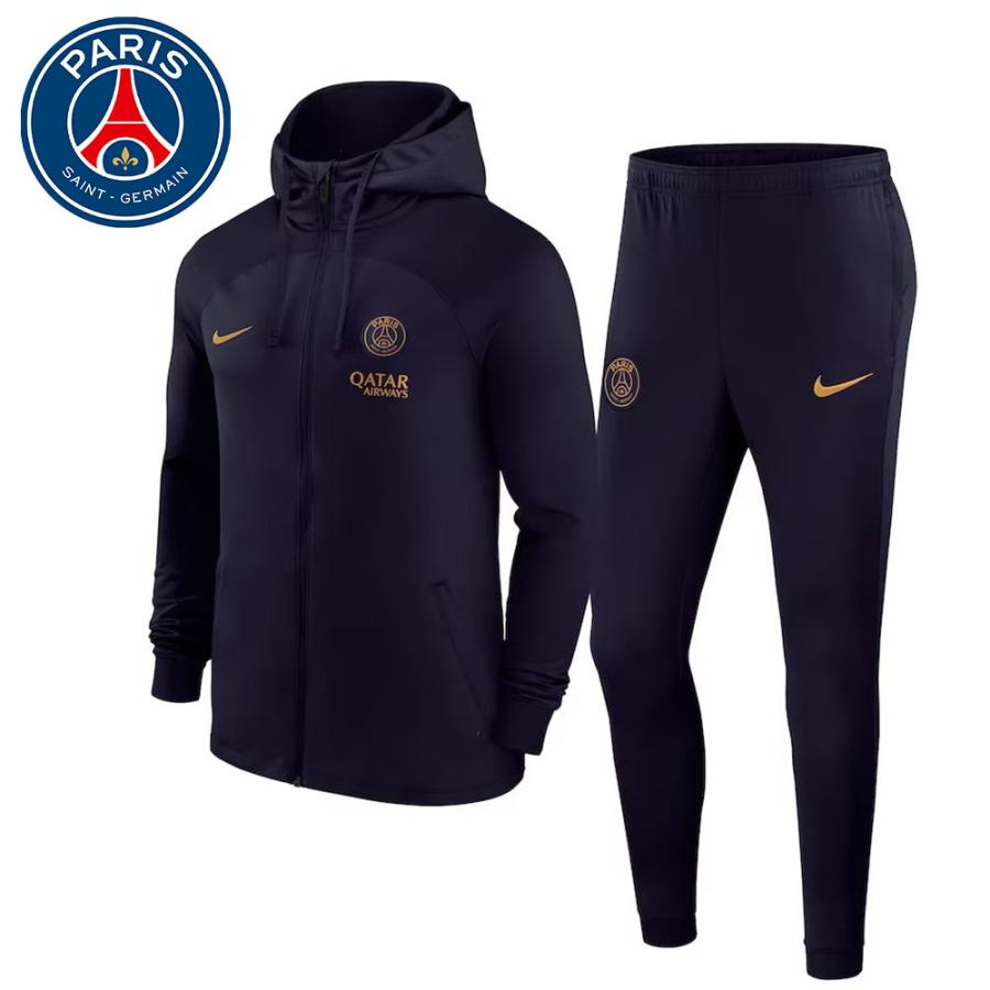 パリサンジェルマン PSG Strike フード付き トラックスーツ ネイビー 
