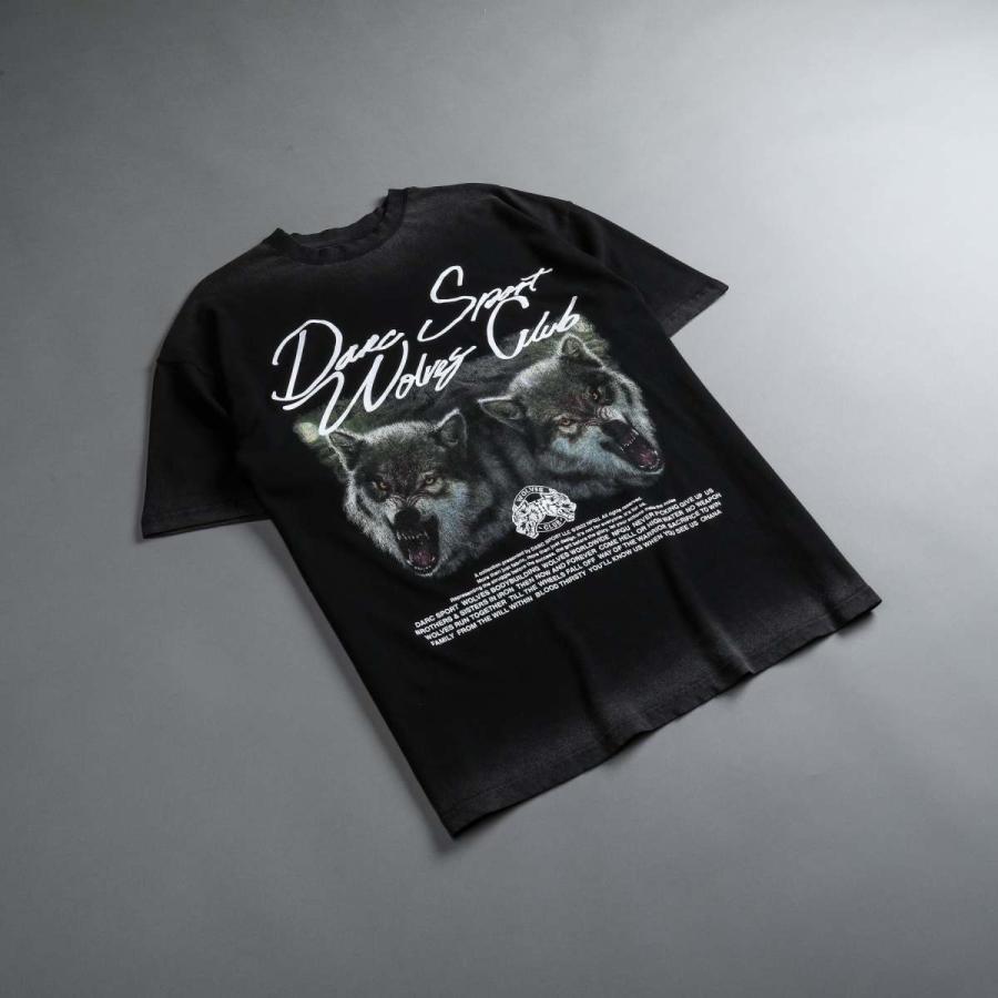 ダルクスポーツ Tシャツ 半袖 DarcSport オーバーサイズ VICIOUS CYCLE ”PREMIUM VINTAGE” OVERSIZED TEE ブラック 黒 トップス フィジーカー メンズ 筋トレ｜ssshop｜04