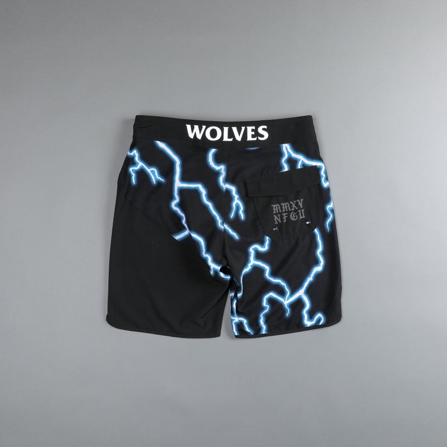 ダルクスポーツ サーフパンツ DarcSport 水着 ステージ ショーツ LIGHTNING STAGE SHORTS BLACK/BLUE メンズ ハーフパンツ 短パン フィジーカー 筋トレ ジム ウ｜ssshop｜03