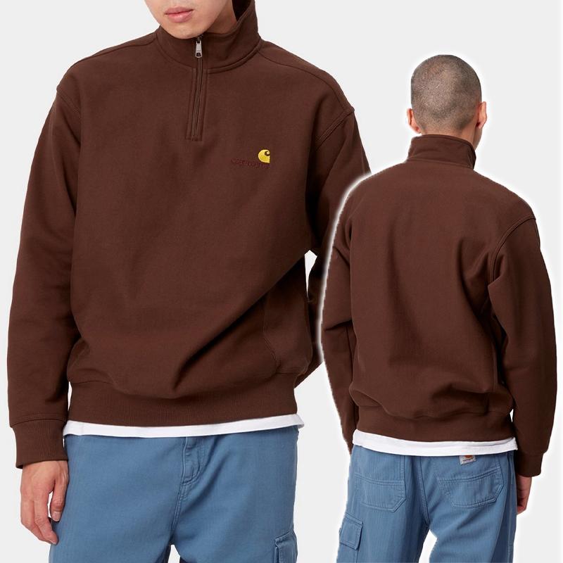 カーハート ハーフジップ スウェット Carhartt WIP Half Zip American Script Sweatshirt ロゴ トップス 正規品[衣類]｜ssshop｜08