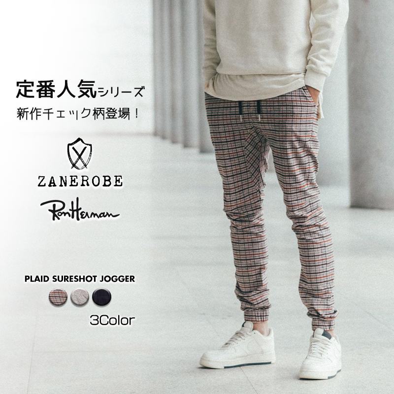 Zanerobe ゼインローブ チェック柄 ジョガーパンツ 3色 Plaid Sureshot Jogger デニム パンツ ボトムス メンズ ブラック ブラウン Ron Herman ロンハーマン 正規 S S Shop 通販 Yahoo ショッピング