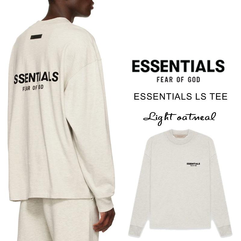 エッセンシャルズ ロンT 長袖 バックプリント メンズ レディース オーバーサイズ ESSENTIALS LS TEE オフホワイト FOG