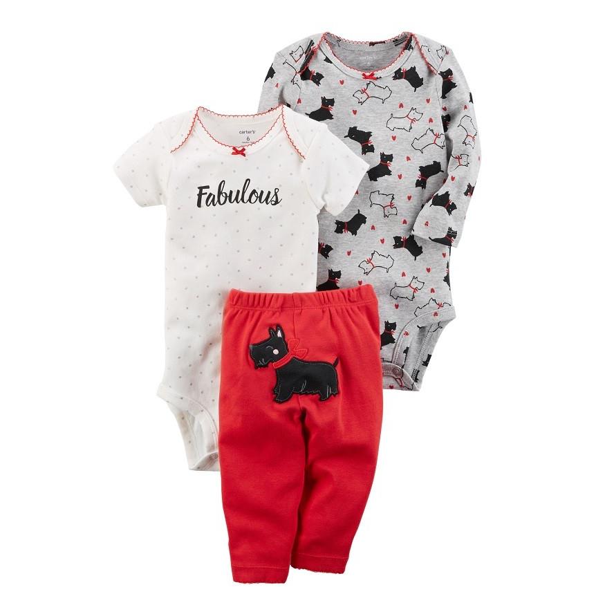 Carter S カーターズ 半袖 長袖ボディスーツ パンツ 3点セット リトルキャラクターセット 子供服 アウター ベビー服 赤ちゃん 女の子 ロンパース 190795500189 S S Shop 通販 Yahoo ショッピング