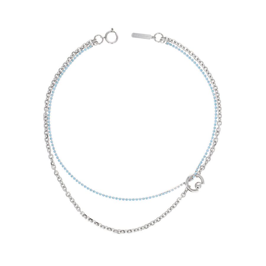 中古品 ジュスティーヌクランケ Justine Clenquet ビリー ネックレス Billie necklace パラジウム チョーカー レディース メンズ[アクセサリー] 【2120093473】(12947円)