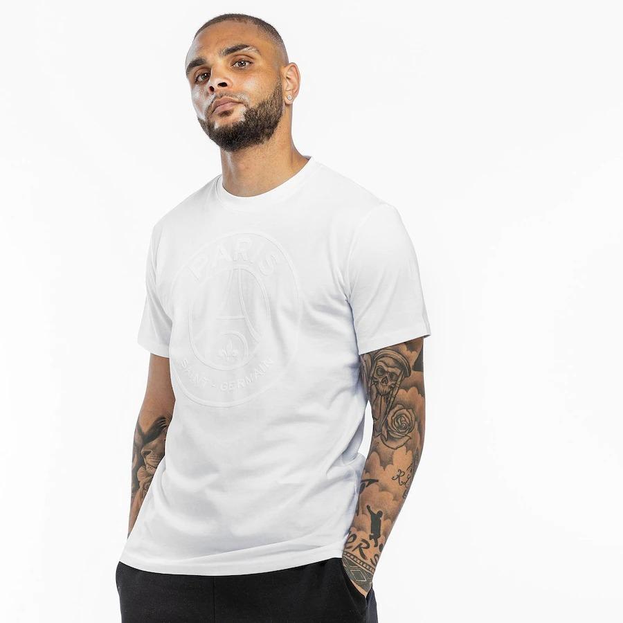 パリサンジェルマン Psg Tシャツ 半袖 ロゴ Essentiel コア ラージ クレスト ブラック 黒 ホワイト 白 トップス 選手着用 メンズ ユニセックス ナイキ ジョーダ S S Shop 通販 Yahoo ショッピング