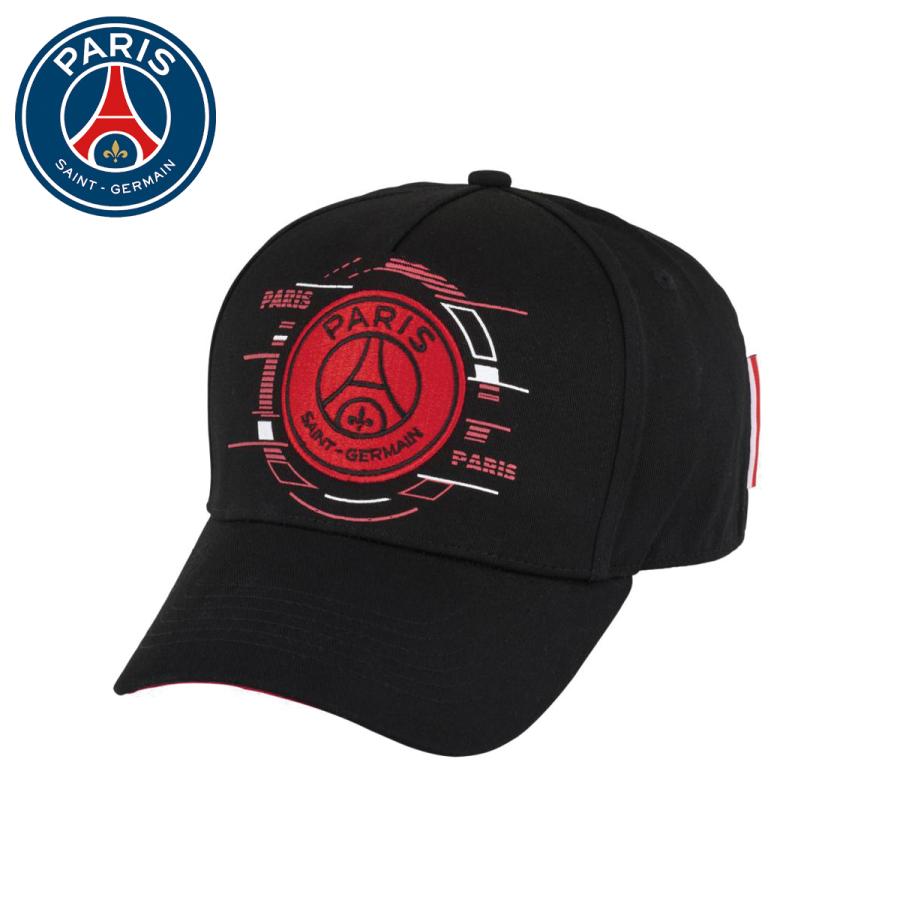 パリサンジェルマン キャップ PSG 帽子 Casquette PSG Big Logo Noir ビッグ ロゴ ブラック スナップバック