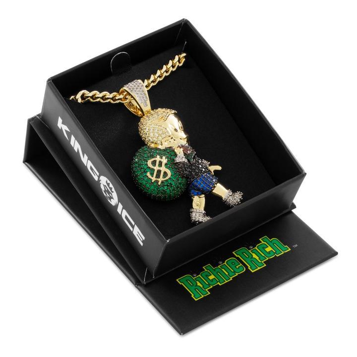 KING ICE キングアイス ネックレス RICHIE RICH X KING ICE - MONEY BAG NECKLACE 14kゴールド ホワイトゴールド 金 人気[アクセサリー] ユ00582｜ssshop｜05