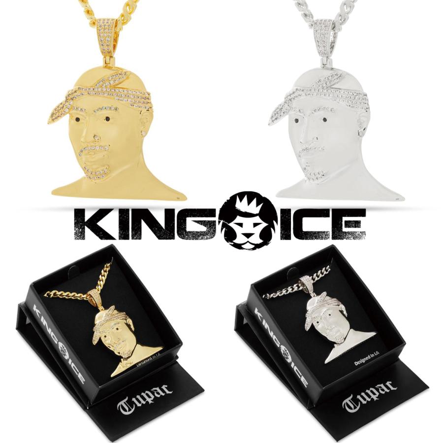 KING ICE キングアイス ネックレス 2PAC X KING ICE - 3D BOSS 2PAC BUST NECKLACE 14k