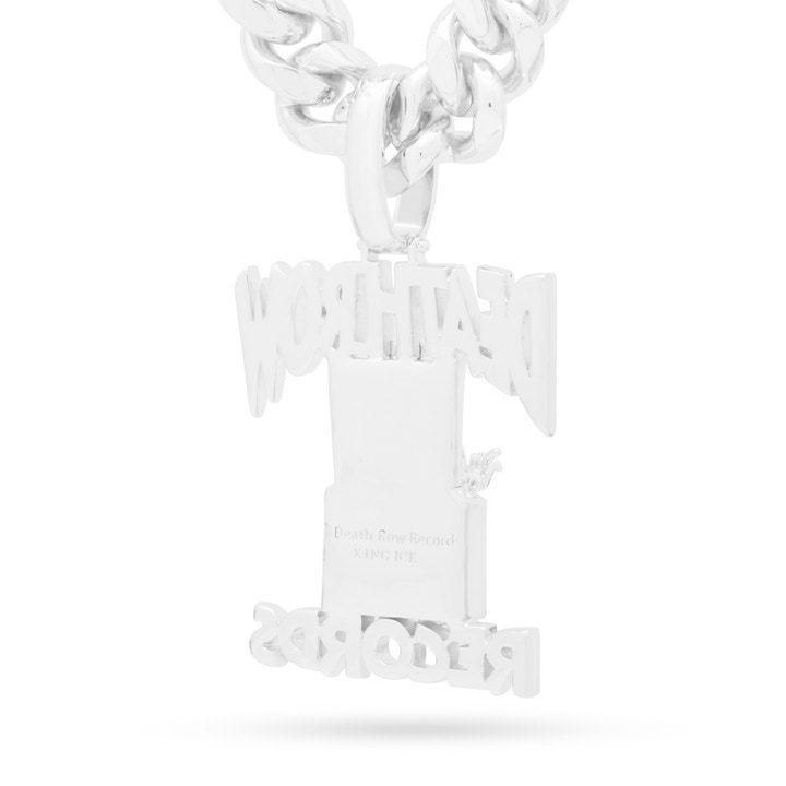 KING ICE キングアイス ネックレス チェーン デスロウレコード Lサイズ DEATH ROW RECORDS X KING ICE - DEATH ROW NECKLACE 14kゴールド 金 WHITE GOLD 人気[ア ROW KING ICE チェーン DEATH RECORDS WHITE GOLD
