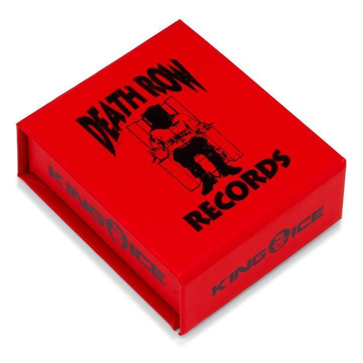 KING ICE キングアイス ネックレス チェーン デスロウレコード Lサイズ DEATH ROW RECORDS X KING ICE - DEATH ROW NECKLACE 14kゴールド 金 WHITE GOLD 人気[ア ROW KING ICE チェーン DEATH RECORDS WHITE GOLD