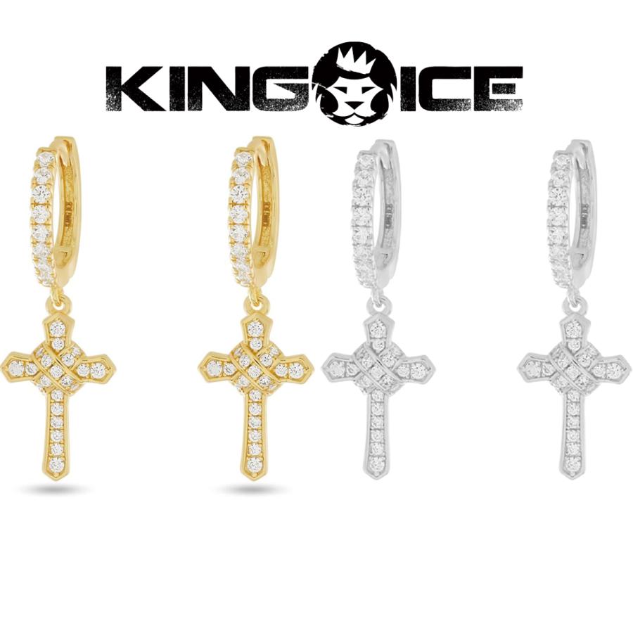 King Ice キングアイス ピアス 両耳 Iced Wrapped Cross Earrings 14kゴールド 金 シルバー 2個セット メンズ ブランド 人気 アクセサリー S S Shop 通販 Yahoo ショッピング