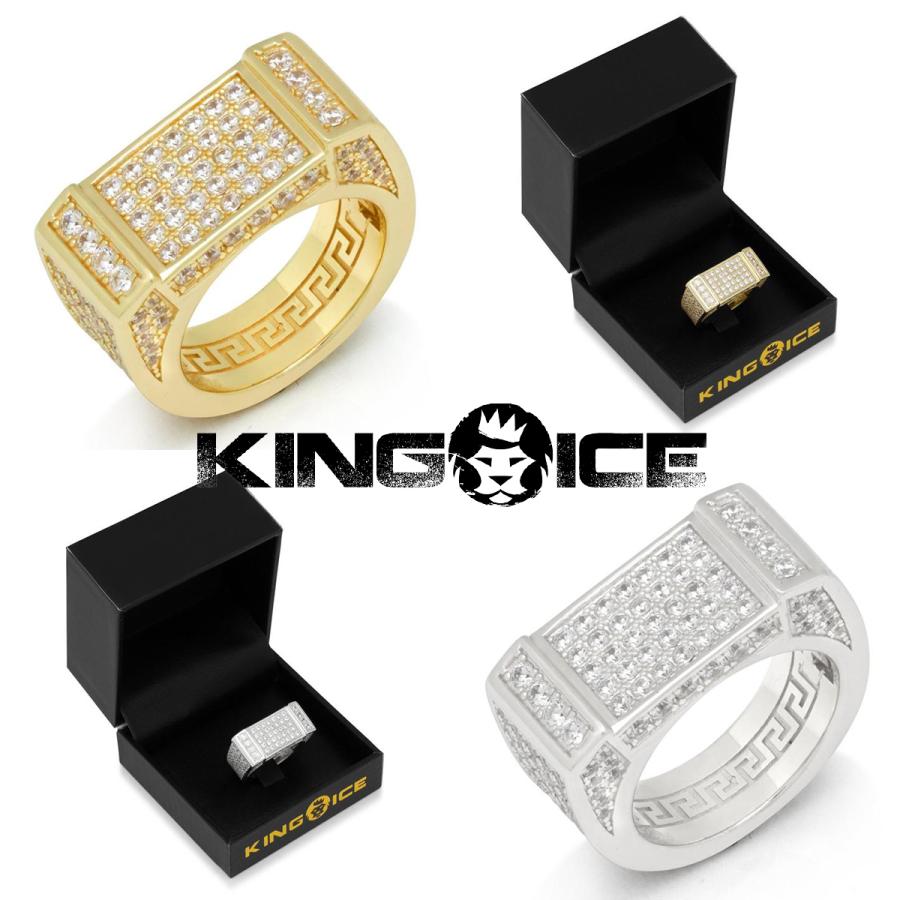 即納 King Ice キングアイス 指輪 リング Iced Rectangle Ring 14kゴールド 金 White Gold メンズ ブランド 人気 アクセサリー 30 Offアウトレットsale Helpit Me